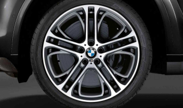 36116854564 -  Janta aliaj usor - M Performance Double Spoke 310 - Bicolor Gri (FerricGrey/Bright Turned) - 10Jx21 ET:40 - BMW X5 E70 F15, X6 E71 E72 F16 - Original BMW M Performance