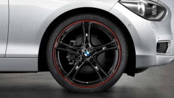  Janta aliaj usor - Double Spoke 361 - Bicolor Negru/Rosu (Black with Red Rim Ring) - 7,5Jx19 ET:45 - BMW Seria 1 F20 F21, Seria 2 F22 F23	