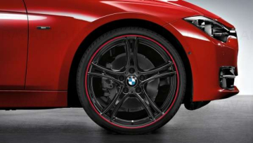  Janta aliaj usor - Double Spoke 361 - Bicolor Negru/Rosu (Black/Red Ring) - 8Jx20 ET:36 - BMW Seria 3 F30 F31, Seria 4 F32 F33 F36	