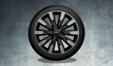 Janta aliaj usor - Roulette Spoke 502 - Bicolor Negru/Argintiu (Jet Black Uni / Bright Turned) - 7Jx17 ET:54 - Mini Cabrio F57, F55, F56
