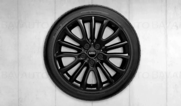 36116856046 - Janta aliaj usor - Net Spoke 519 - Negru (Jet Black Sol.Paint.) - 7,5Jx17 ET:54 - Mini Clubman F54 - Original BMW