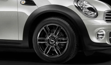 Janta aliaj usor - 6 Star Twin Spoke R119 - Negru (Black Brilliant) - 6,5Jx16 ET:48 - Mini Cabrio R57, Clubman R55, Coupe R58, Roadster R59, R56