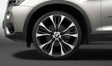 Janta din aliaj usor - M Performance Double Spoke 599M - Bicolor Gri (OrbitGrey/Bright Turned) - 11,5Jx21 ET:38 - BMW X5 F15, X6 F16	