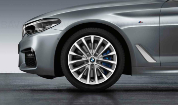 36116863418 - Janta aliaj usor - W-Spoke 632 - Argintiu (Reflex Silver) - 8Jx18 ET:30 - BMW Seria 5 G30 G31 G38 - Original BMW
