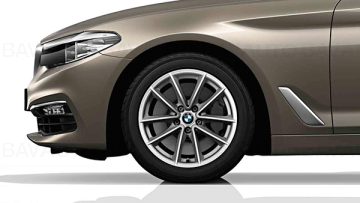 Janta aliaj usor - V-Spoke 618 - Argintiu (Silver) - 7,5Jx17 ET:27 - BMW Seria 5 G30 G31 G38, Seria 6 G32, Seria 7 G11 G12