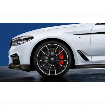 Janta aliaj usor - M Performance Double Spoke 669M - Bicolor Negru Mat/argintiu (Black Matt/Bright Turned) - 9Jx20 ET:44 - BMW Seria 5 G30 G31	