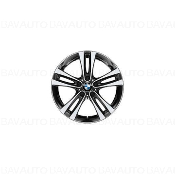 Janta aliaj usor - Double Spoke 397 - Negru (Jet Black Sol. Paint) - 8Jx18 ET:34 - BMW Seria 3 F30 F31 F34 F35, Seria 4 F32 F33 F36