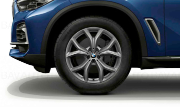 36116883752 - Janta din aliaj fata/spate - V-spoke 735 - Ferricgrey - 9J x 19 ET:38 - BMW X5 G05; X6 G06 - Original BMW