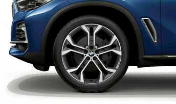 36116883761 -  Janta aliaj usor - Y-Spoke 744 - Bicolor Gri (OrbitGrey / Bright Turned) - 9.5Jx21 ET:37 - BMW X5 G05 G18, X6 G06 - Original BMW