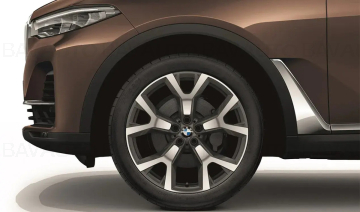 Janta din aliaj usor - Y-Spoke 752 - Bicolor Gri/Argintiu (Orbit Grey / Bright Turned) - 9,5Jx21 ET:36 - BMW X7 G07