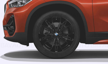 Janta aliaj usor - Double Spoke 578 - Negru (Jet Black Sol. Paint) - 7,5Jx18 ET:51 - BMW X1 F48 F49, X2 F39