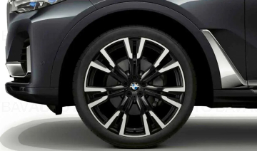 Janta din aliaj usor - Y-Spoke 756 - Bicolor Gri/Argintiu (Orbit Grey / Bright Turned) - 10,5Jx22 ET:43 - BMW X7 G07