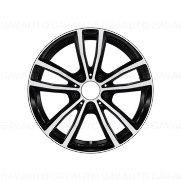 Janta aliaj usor - Double Spoke 725 - Negru/Argintiu (Jet Black Sol. Paint) - 7,5JX17 ET:43 - BMW Seria 1 F20 F21, Seria 2 F22 F23