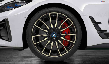 Janta din aliaj usor - M Performance Double Spoke 868M - Bicolor Negru/Auriu (Jet Black Uni/Night Gold) - 9Jx20 ET:42 - BMW Seria 4 G26, i4 G26	