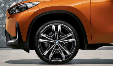 Janta aliaj usor - M Performance Double Spoke 877M - Bicolor Negru (Black II Solid - Diamond Polished/Bright Milled) - 8Jx21 ET:46 - BMW X1 U11, X2 U10