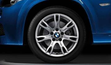 Janta aliaj usor - M Performance Double Spoke 354M - Argintiu (Silver) - 7,5Jx17 ET:34 - BMW X1 E84	