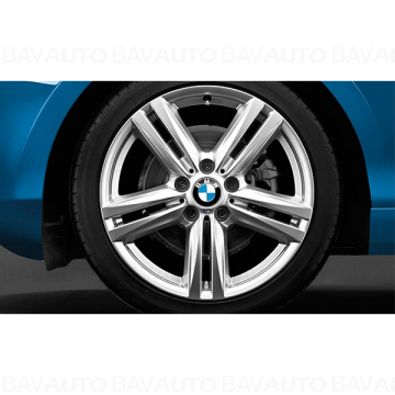 36117845853 - Janta aliaj usor - M Performance Star Spoke 386M - Argintiu (Silver)  - 8Jx18 ET:52 - BMW Seria 1 F20 F21, Seria 2 F22 F23 - Original BMW