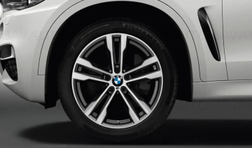 Janta aliaj usor - M Performance Double Spoke 468M - Bicolor Gri (Orbit Grey / Bright Polished) - 11Jx20 ET:37 - BMW X5 F15, X6 F16	