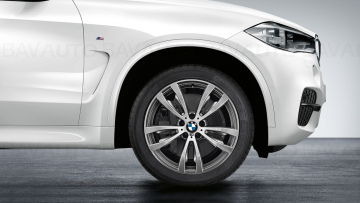 Janta din aliaj usor - M Performance Double Spoke 469M - Bicolor Gri (FerricGrey / Bright Polished) - 11Jx20 ET:37 - BMW X5 F15, X6 F16	