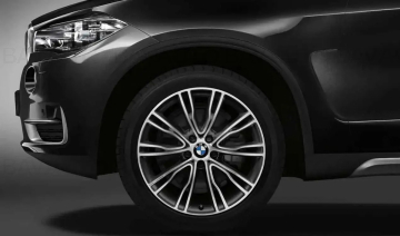 Janta din aliaj usor - Individual V-Spoke 551 - Bicolor Argintiu (Decor Silver 2 / Bright Polished) - 10Jx20 ET:40 - BMW X5 F15, X6 F16	