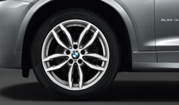 Janta aliaj usor - M Performance Double Spoke 622M - Bicolor Gri (FerricGrey/Bright Turned) - 8,5Jx19 ET:38 - BMW X3 F25, X4 F26	