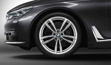 Janta aliaj usor - M Performance Double Spoke 647M - Bicolor Gri (Ferricgrey/Bright Turned) - 8,5JX19 ET:25 - BMW Seria 6 G32, Seria 7 G11 G12	
