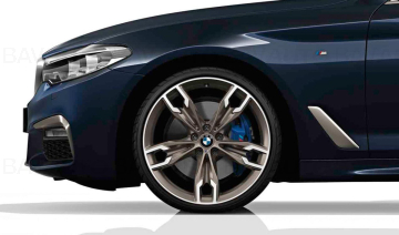  Janta aliaj usor - M Performance Double Spoke 668M - Bicolor Gri (Titanium Matt/Bright Turned) - 8Jx20 ET:30 - BMW Seria 5 G30 G31