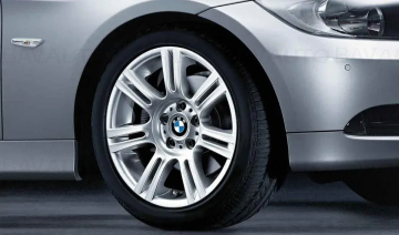 Janta aliaj usor - M Performance Double Spoke 194M - Argintiu (Silver) - 8Jx17 ET:34 - BMW Seria 3 E90 E91 E92 E93
