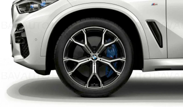  Janta aliaj usor - M Performance Y-spoke 741M - Bicolor Gri (Orbit Grey / Bright Turned) - 10.5Jx21 ET:43 - BMW X5 G05 G18, X6 G06	