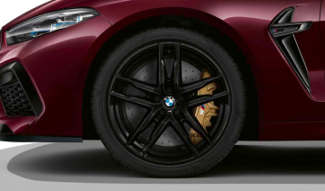 Janta aliaj usor - M Performance Double Spoke 810M - Negru (Jet Black Sol. Paint) - 9,5Jx20 ET:28 - BMW Seria 5 F90M5, Seria 8 F91M8 F92M8 F93M8