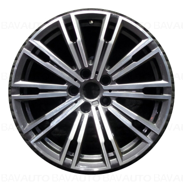 Janta aliaj usor - M Performance Doublespoke 790M - Gri (Orbitgrey Bright Polished) - 7.5JX18 ET:25 - BMW Seria 3 G20 G21 G28, Seria 4 G22