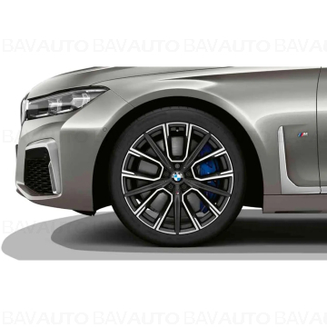 Janta din aliaj usor - M Performance Star Spoke 817M - Bicolor Gri/Argintiu (Orbitgrey/Bright turned) - 8,5Jx20 ET:25 - BMW Seria 6 G32 GT, Seria 7 G11 G12 - Punte fata