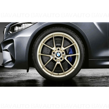  Janta aliaj usor - M Performance Y-Spoke 763M - Auriu (Frozen Gold) - 9Jx19 ET:29 - BMW Seria 2 F87 M2, Seria 3 F80 M3, Seria 4 F82 F83 M4 - punte fata