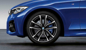 Janta aliaj usor - M Performance Double Spoke 797M - Bicolor Negru (Jet Black Matt/Bright Turned) - 8,5Jx19 ET:40 - BMW Seria 2 G42, Seria 3 G20 G21, Seria 4 G22 G23