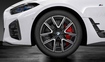 Janta din aliaj usor - M Performance Aerodynamic Wheel 858M - Bicolor Gri (Midnight Grey/Bright Turned) - 9Jx18 ET:42 - BMW i4 G26	