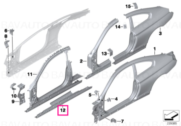 41217274176 - Interior right entrance - Original BMW
