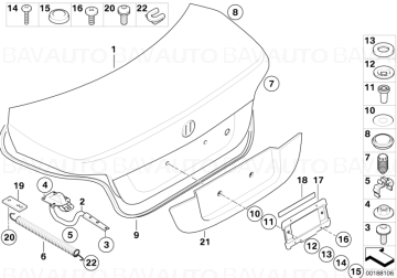 41627122441 - Capota portbagaj - Original BMW