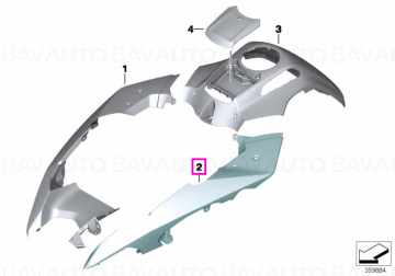 46618532215 - Front wheel cover, upper left ROHTEIL / BLANK - BMW Motorrad - K51 - de la 01.09.2012 - Original BMW Motorra…