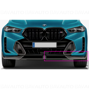 Ornament aerodinamic fata, stanga, carbon, "M Performance" - BMW X6 G06 LCI