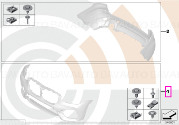 Set piese montaj bara protectie fata, Kit Value Parts - BMW iX3 G08, X3 G01 G08, X4 G02