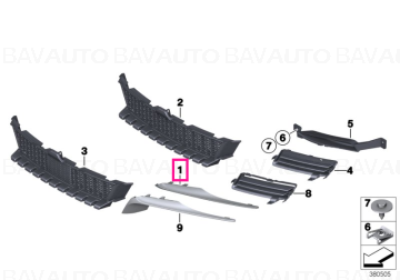 51117235459 - Left finisher - Original BMW