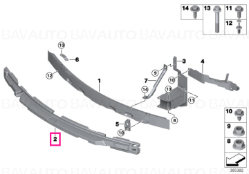 51118056302 - Shock absorber front M - BMW - X5 F85, X6 F86 - de la 01.12.2014 - Original BMW Group - BavAUTO