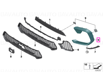 51118081638 - Piesa de schimb originala BMW Group - 51118081638 - Original BMW Group - BavAUTO