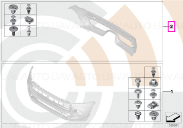 Set piese bara spate, Kit Value Parts - Mini Cabrio F57, F55, F56