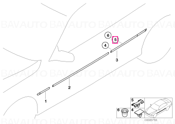 51138231130 - Clemă - BMW - Seria 3 E46 - de la 01.12.1997 - Original BMW Group - BavAUTO