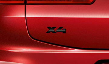 51142472834 - Emblema portbagaj neagra "X4" BMW M Performance pentru X4 G02
