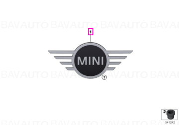 Emblema Mini capota portbagaj, Basis - Mini Cabrio F67