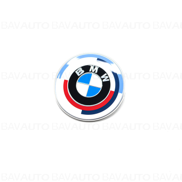 51148087196 - Emblema portbagaj BMW M 50 de ani - 74mm	 - Original BMW