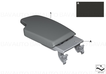 51162405915 - Cotiera din Alcantara, centru fata BMW M Performance pentru Seria 1 F20, F21, Seria 2 F22, F23