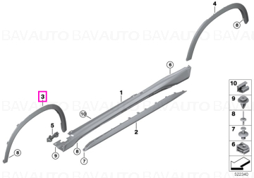 51175A4FFE8 - Piesa de schimb originala BMW Group - 51175A4FFE8 - Original BMW Group - BavAUTO